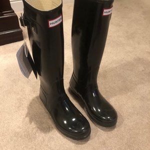Hunter Rain Boots Orig Tall Gloss, NWT & Inserts!